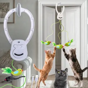 AixinPet Interactive Cat Toy    Rechargable Door Clip-on Design, Interactive Pet Toy, Stimulating Cat Toys, Electric Cat Teaser