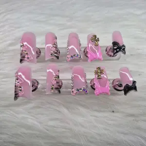 Pink Lady Duck Press Ons