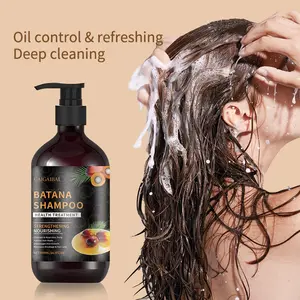500ML Batana Shampoo, Dense Foam Easy Rinse, Therapy Hair Essence, Natural Oil Control, Deep Cleaning Anti-Hair Loss, Gentle Cleansing