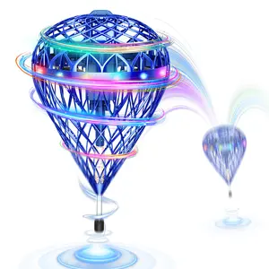 Flystars Hand Controlled Flying Orb Ball Mini Drone, Magic LED Boomerang Hover Spinner, USB-C Rechargeable with 2 Swappable Batteries, Indoor Outdoor Fun Toys & Holiday Gifts for Kids Ages 6+, Gifts for Christmas