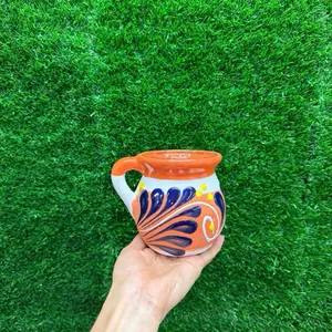Engove Coffee Mug 355ml  Franja Naranja.