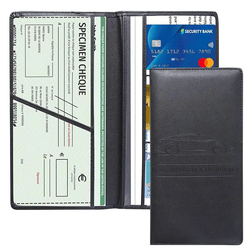 Car Card Holder, Registration & Insurance Card Holder, Magnetic Vehicle Organizer, Car Essential Document Wallet,  Compact Car Accessories, Essential for Owners, Gift