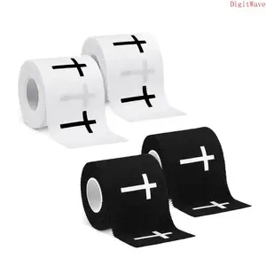 Cross Tape Christian Athletic Sports Wrap, 2in x 23ft Jesus Cotton Wrist Tape, Breathable Support for Soccer, Football, Baseball, Gymnastics & Boxing, Ideal Christian Church Gift for Athletes