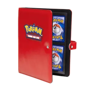 Premium Red 4-Pocket Snap Binder for Pokémon