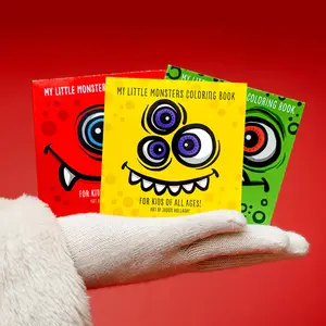 Three-Monster Coloring Book Bundle (Vol. 1, 2, & 3)