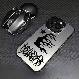HellstarS Fashion Logo TPU Smartphone Case - Soft, Shockproof, Drop-Resistant Scrub Back Cover for iPhone 11,12,13,14,15,16,17 Pro Max, Plus Devices - Mobile Electronics Accessory, Accessories