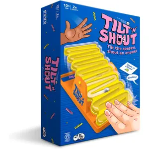 Big Potato Tilt 'n' Shout Family Party Board Game Kids Adults Fast Fun Trivia Word Game Interactive Timer 150 Categories Game Night Gift