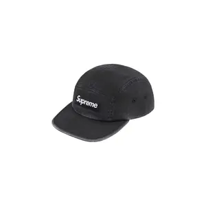 Washed Chino Twill Camp Cap "Black" SU25844