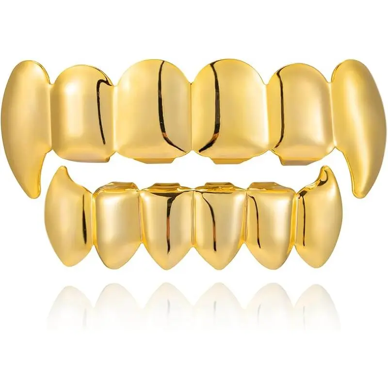 Gold vampire teeth