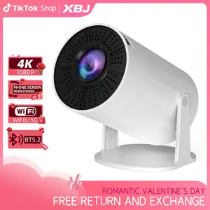 XBJ Diamond Projector 24/5G WiFi 360 Degree HD LED Multifunctional Projector with Built-in Speaker for Home Cinema Outdoor Use and 4K Decoding Ideal Holiday Gift