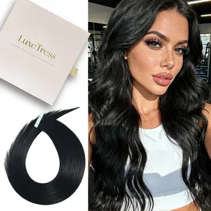 18 Inch Tape-In Hair Extensions | 20pcs 50g Remy Human Hair| Invisible Seamless Extensions for Daily/Party Volume Boost