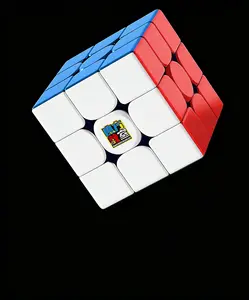 Moyu RS3M 3x3 Magnetic Speed Cube - 48 Magnets Stickerless Puzzle Cube with Stand for Kids & Adults