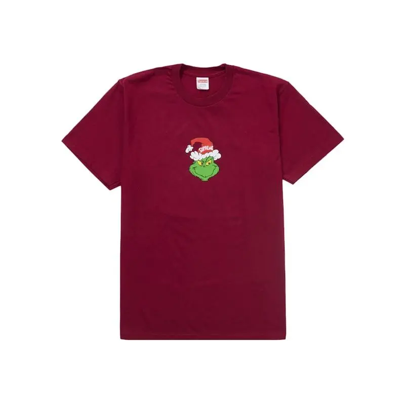Supreme Men's Grinch Tee Cardinal, from StockX