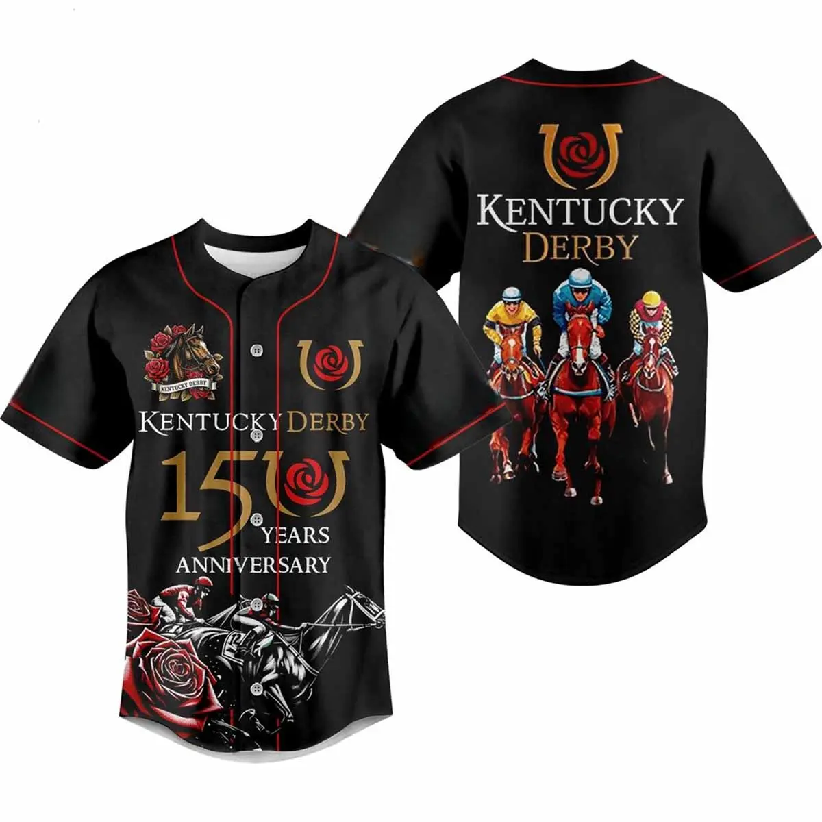 Kentucky Derby 15 Years Anniversary Baseball Jersey