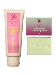 Enchantress Glow Combo – Moisturizing Serum SPF 45 & Glutathione Soap for Brightening & Deep Hydration - Moisture