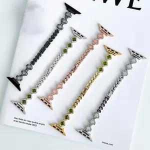 Fashionable Watch Band for Women, 1 Count Stainless Steel Watch Band for iWatch Series 10/9/8/7/6/5/4/3/2/1, Smart Watch Accessories