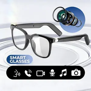 Smart Glasses with Anti-Blue Light, Hands-Free Calling & Music - Wireless Smart Glasses Translator Device for Travel, for Office, for Outdoor (Compatible with Smartphones/PC