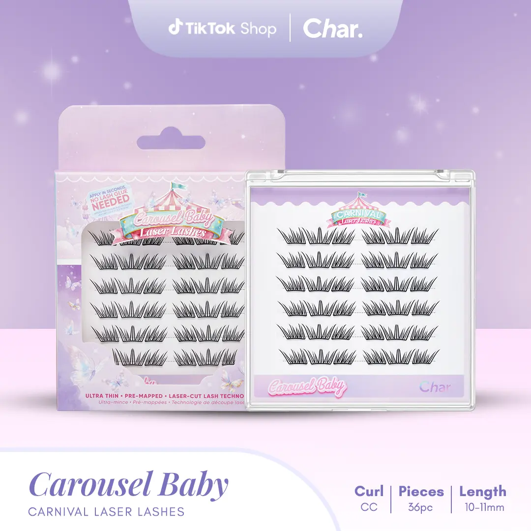Carousel Baby - Pre-Glued Lashes, Laser-cut Technology CC-Curl 10 - 11 mm