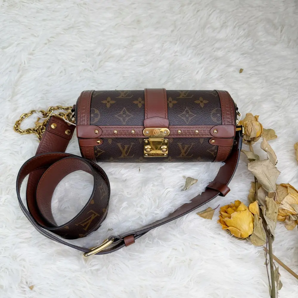 Pre-owned Louis Vuitton Monogram Papillon Trunk Shoulder Bag【534】
