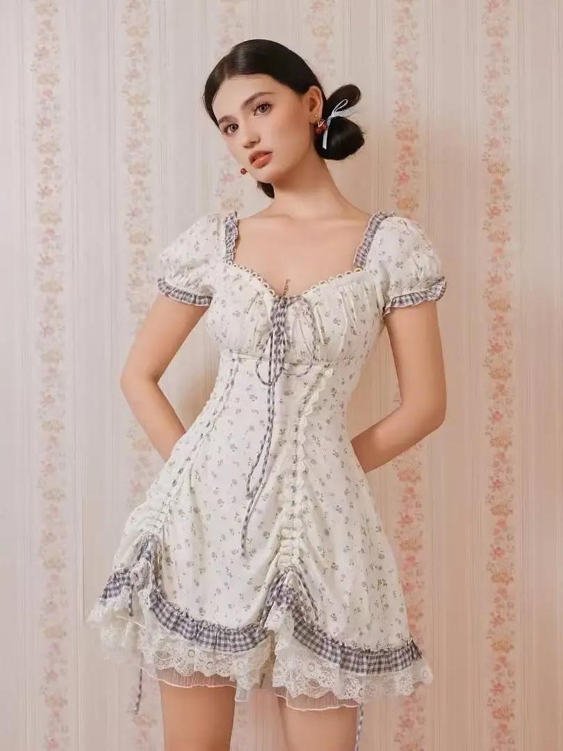 Curvy-Plus Dream of Alice Corset Dress-LuminaVenus Dresses Punjabi Outfit Prince And Princess Functional Layered Design Puff Sleeve Casual Fall Holiday Picnic Outfit Birthday Party Cute Casual Dress  Fiesta Plus Size Vintage  Fairy Ruffled Womenswear