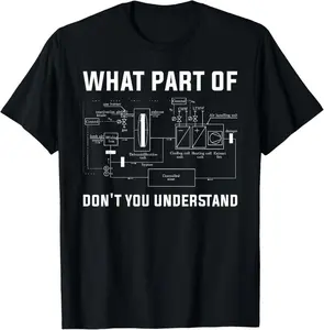Men's Classic Round Neck Short-Sleeve Cotton Graphic T-Shirt - Unisex Soft Tee, Casual T-Shirts with Fun HVAC Technician Prints