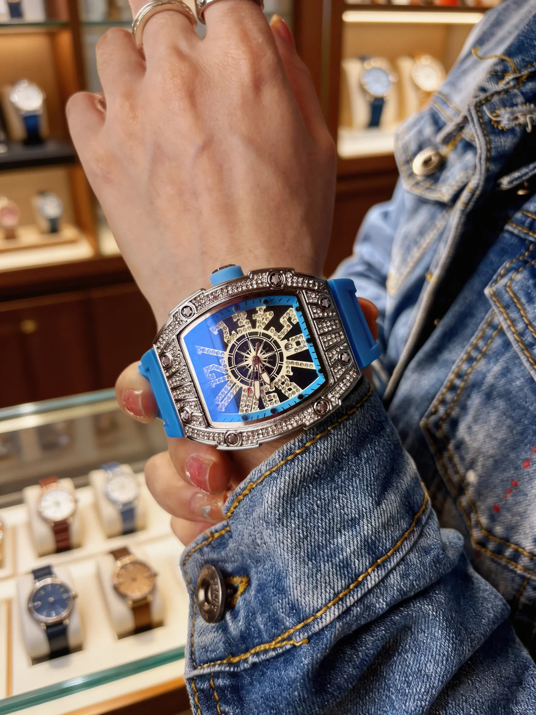 Blue & Silver