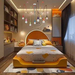 Modern Minimalist Chandelier, Colorful Fairy Dust Multi-Bulb Lamp, Unique Fashion Decorative Spider Light, Restaurant Lighting