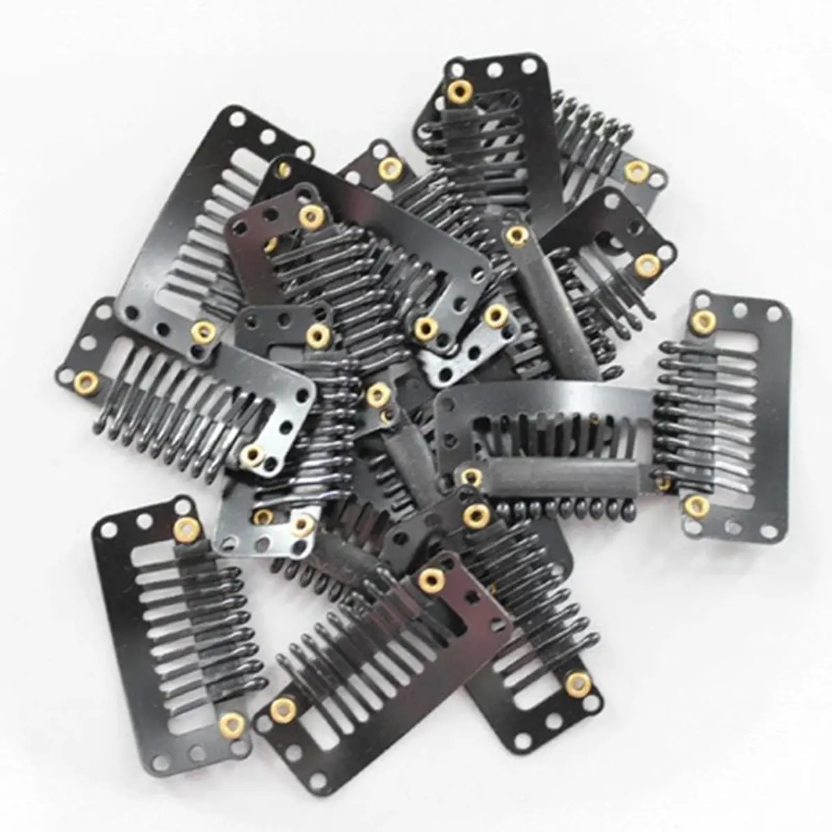 Hair Extension Clips, 1 Piece I-Shaped Snap Clip for Securing Wefts and Wigs, Professional DIY Hair Styling Tool, Female