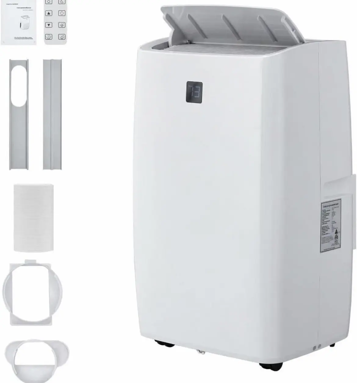 12000 BTU Portable Air Conditioner 3-in-1 AC Cooling Dehumidifier Fan Sleep Mode
