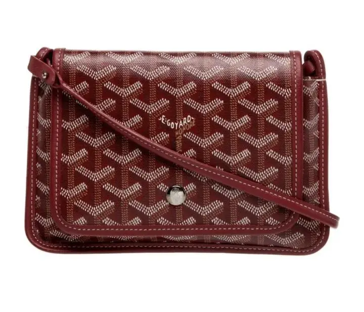 Pre-owned Goyard leather Crossbody Bags red Goyardine Plumet crossbody bag 4000029252387