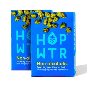HOPWTR Classic Flavor | Infused with Ashwagandha and L-theanine | Sparkling Water, Beverage | 12oz
