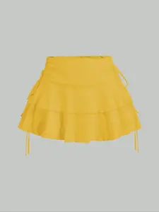 Women's Casual Fitted Skirt, Plain Pattern Design, All-Season Wear, Versatile & Trendy Style, Perfect for Daily
