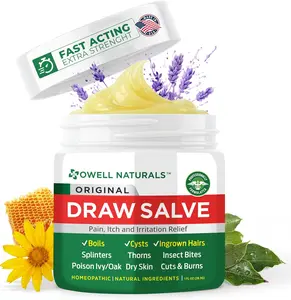 OWELL Naturals Original Draw Salve Ointment for Boil Cyst Removal Deep Ingrown Hair Splinter Remover Bug Spider Bites Bee Sting Mosquito Itching Poison Ivy Fast Acting Natural Rescue