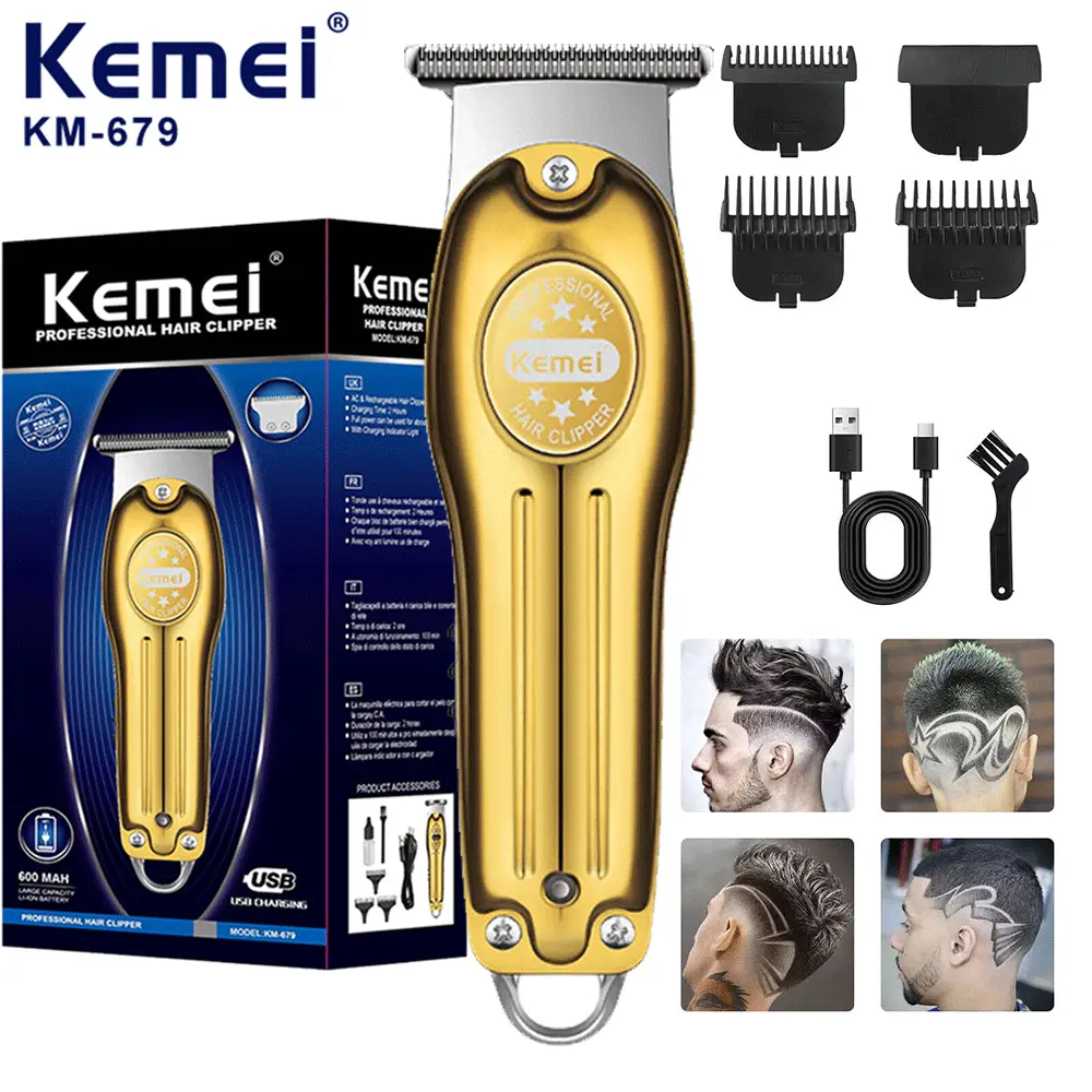 Cordless T-Blade Hair Trimmer & Clipper Kit for Men | Professional Battery Operated Rechargeable Beard Shaping Tool, 0-Gap Detailer, Battery Operated Rechargeable Hair Trimmers & Clippers, Beard Shaping Tool Hair Trimmers & Clippers