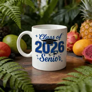 Class of 2026 Graduation Mug - Diploma & Cap Cup with Lip-Fit Lid, 11oz Reusable Suitable for Hot/Cold Drinks, Gift for Graduates for, Christmas, Birthdays, Valentines - Diploma Holder