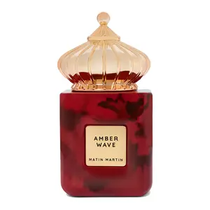 Matin Martin Amber Wave - Amber Woody Fragrance For Women and Men - Perfume for Men with Leather Notes - Arabian Perfume for Women - Unisex - 3.4 oz huda  perfume