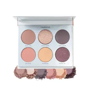 PUR On Point Eyeshadow Palette with Shimmer, Matte, Brown, Tan, and Pomegranate Colors for Versatile Eyebrow Application
