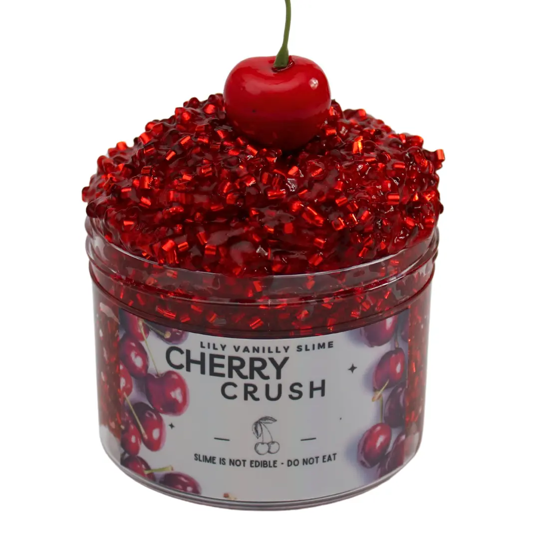 Cherry Crush Crunchy Bingsu Slime Toy, Sensory Stuff, Kids' Sensory Play Kids Stuff