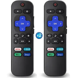 2 count Replacement Remote Control Compatible for  TV, Universal Remote Fit for Hisense/Onn/TCL//Element//Hitachi//RCA/Insignia/Sanyo/ RokuSeries  TVs (Not for RokuStick & Box)