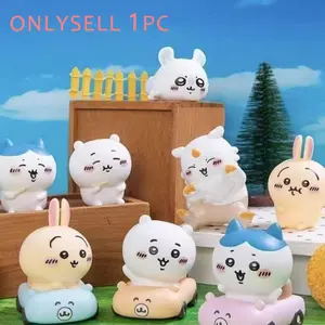 Cute Small Animal Plastic Action Figure Set, Includes Cat Hamster Rabbit Mouse, Perfect Gift for Friends & Collectors, Fun Toy Collection