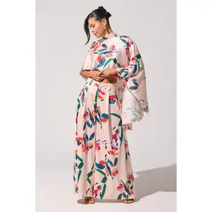 CANDY RAIN SATIN WIDE LEG PANT