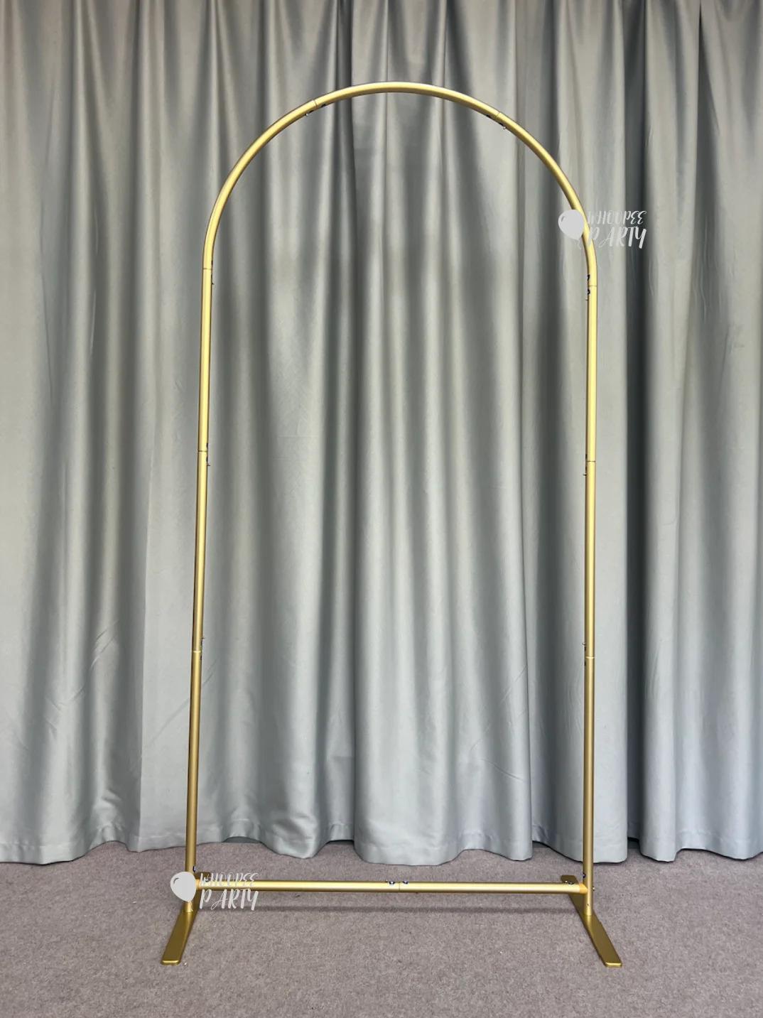 Aluminum Alloy Balloon Flower Gold Arch Backdrop Stand for  Wedding Birthday Baby Shower