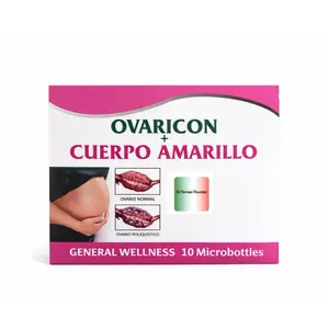 Ovaricon Cuerpo Amarillo Mujer Dietary Supplement - 10 botellas  of Vitamin B1 B2 Healthcare