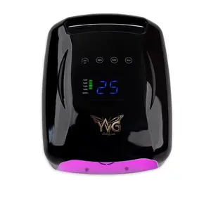 YVG Butterfly LED/UV Nail Lamp 96W Rechargeable Slow Dry 12-Hour Battery Life for Professional Nail Art
