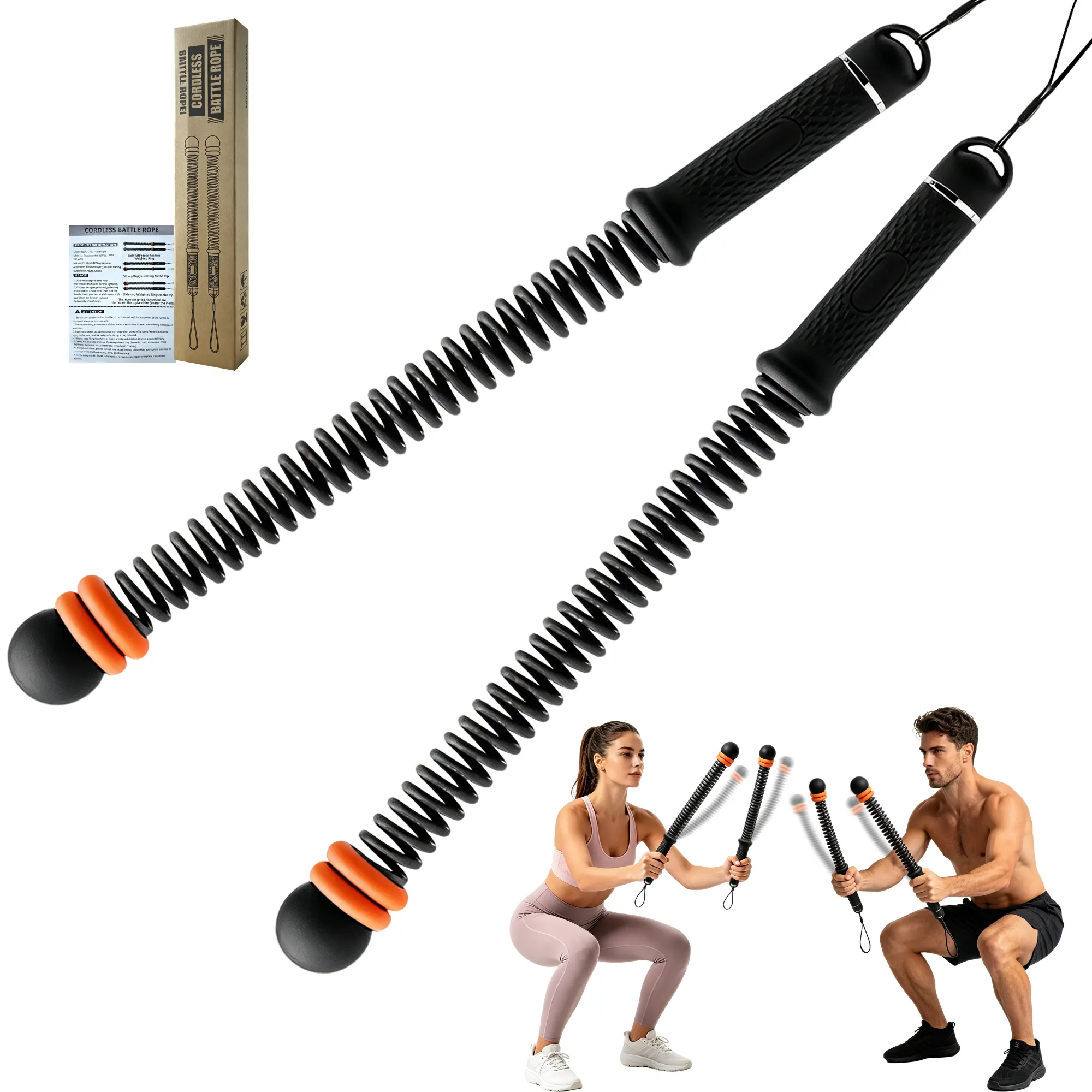 Adjustable Weighted Cordless Jump Ropes with TPE Non-Slip Handles, Portable Exercise Equipment for Full-Body HIIT Home Workout, Home Workout Equipment, Exercise Equipment For Home