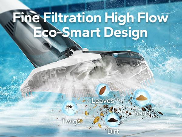 POOLHACKER Cordless Handheld Pool Vacuum for Above Ground Pool & Inground Pools,Pool Vacuum Cleaner Flexible Head for Curved, 18.5 GPM Strong Suction, 1-Click Debris Emptying, Rechargeable