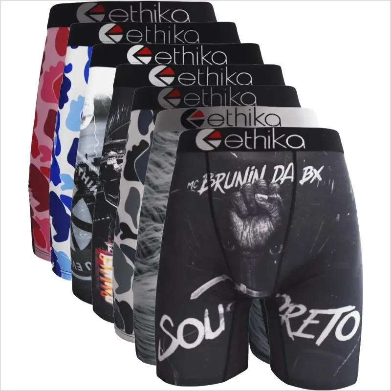 Men's Printed Boxer Trunks, 3/4/6-Pack, Breathable Soft Underwear, Plussize, All-Day Comfort, Sport Style for Daily Wear & Travel