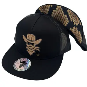 De Rancho Snake Print Hat (Black)