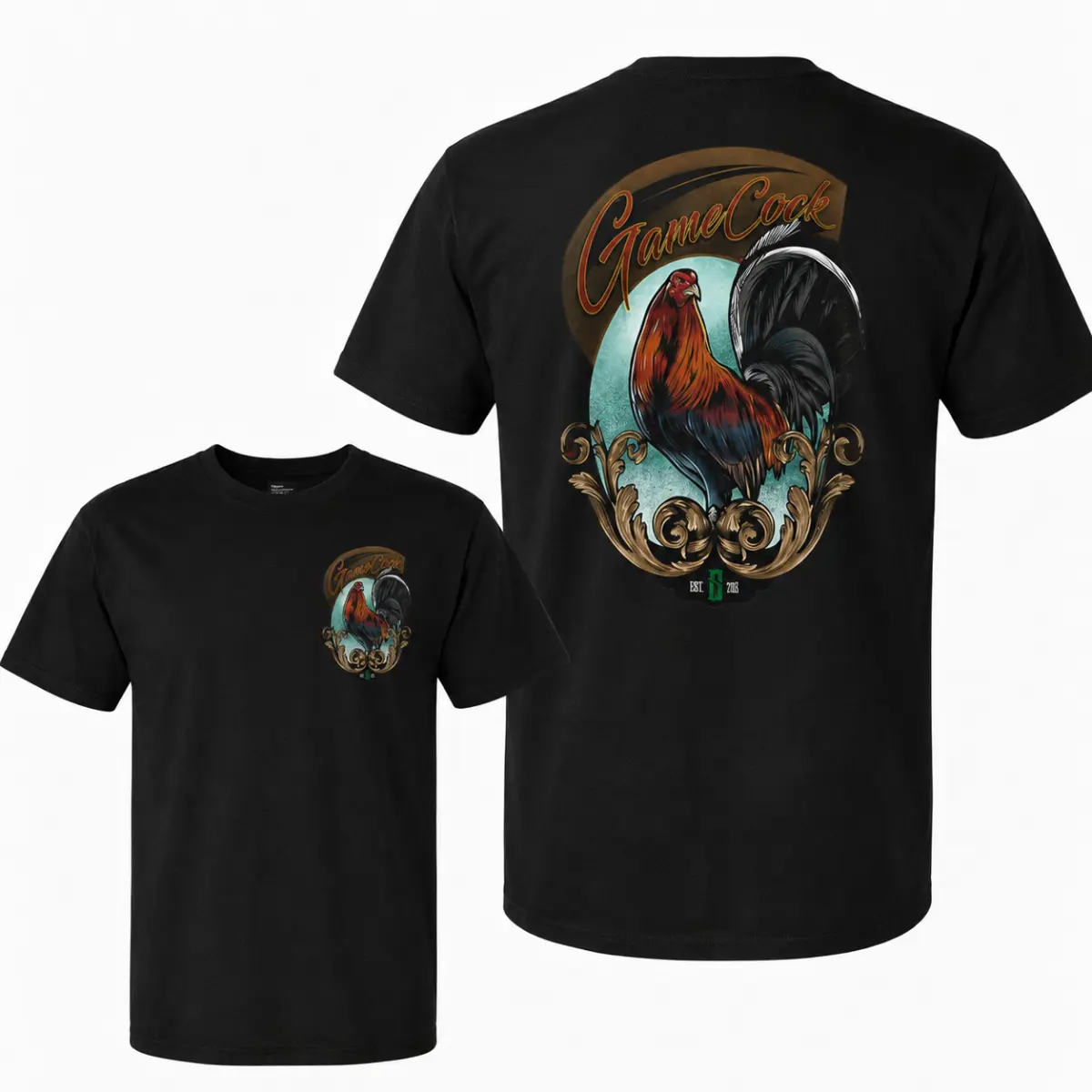 Gamecock Rooster Vintage Graphic Tee, Gamefowl Shirt, Game Farm T Shirt, Fighting Rooster Tee, Cock Breeder Shirt, Chicken Lover Gift, Farm Life Graphic Tee, Country Western Shirt, Unisex Tee