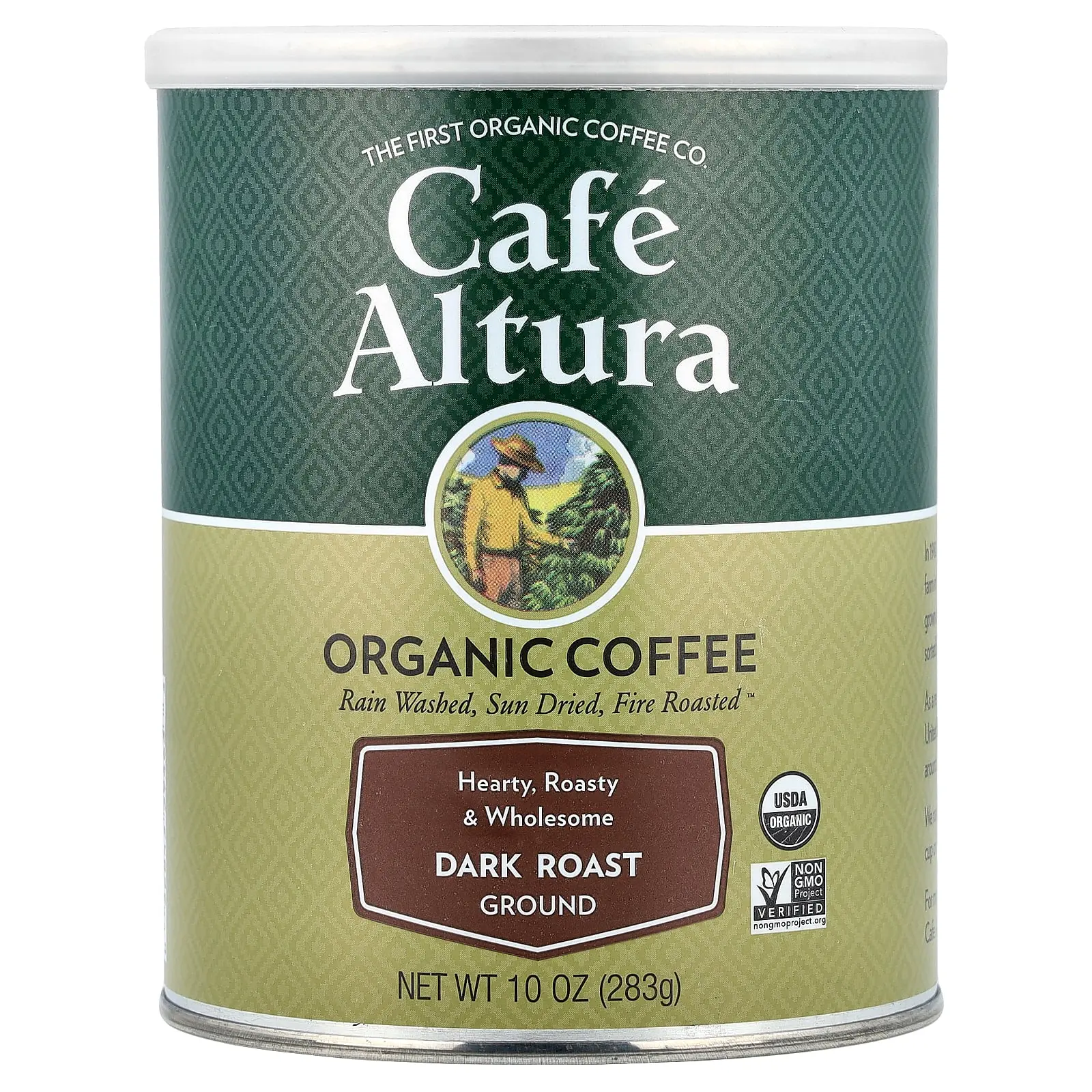 Cafe Altura Organic Coffee, Ground, Dark Roast, 10 oz (283 g)